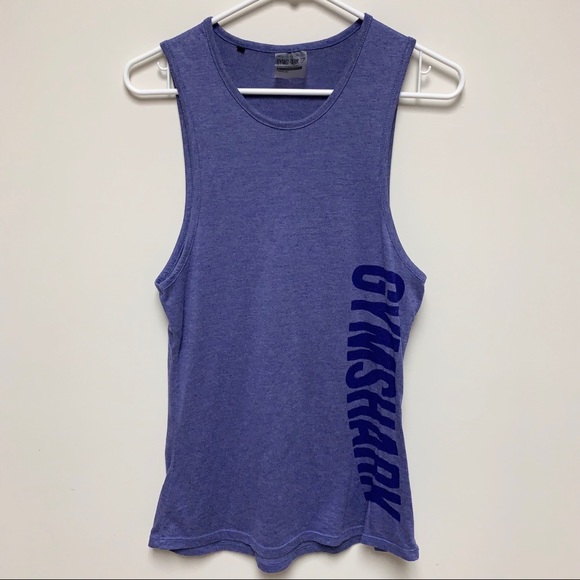 Gymshark Tops - Gymshark blue logo muscle tank top